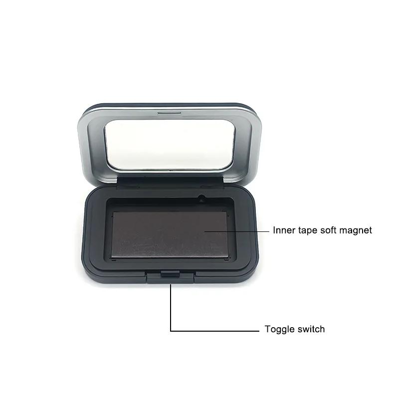 Black Magnetic Needle Suction Box Frosted Needle Suction Box Storage Embroidery Needle and Thread Box Tool Accessories