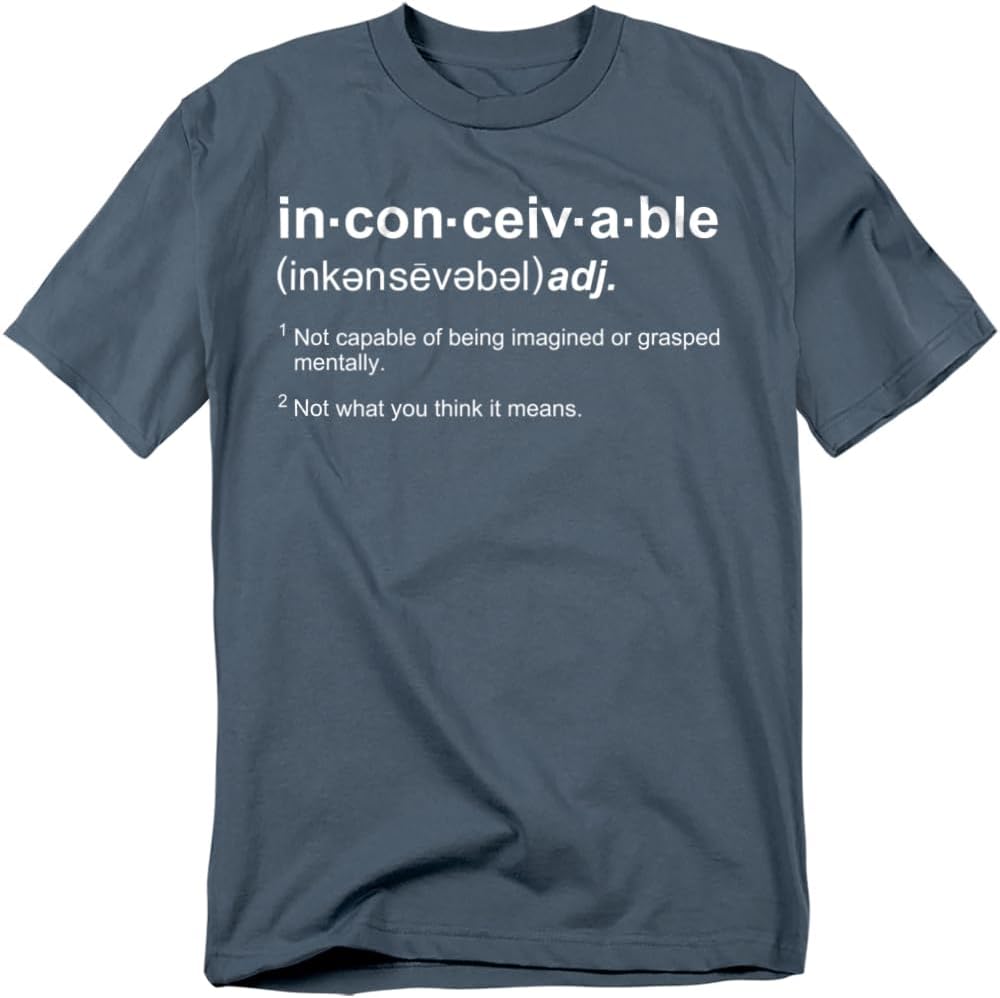 Popfunk Princess Bride Movie Inconceivable Quote T Shirt S