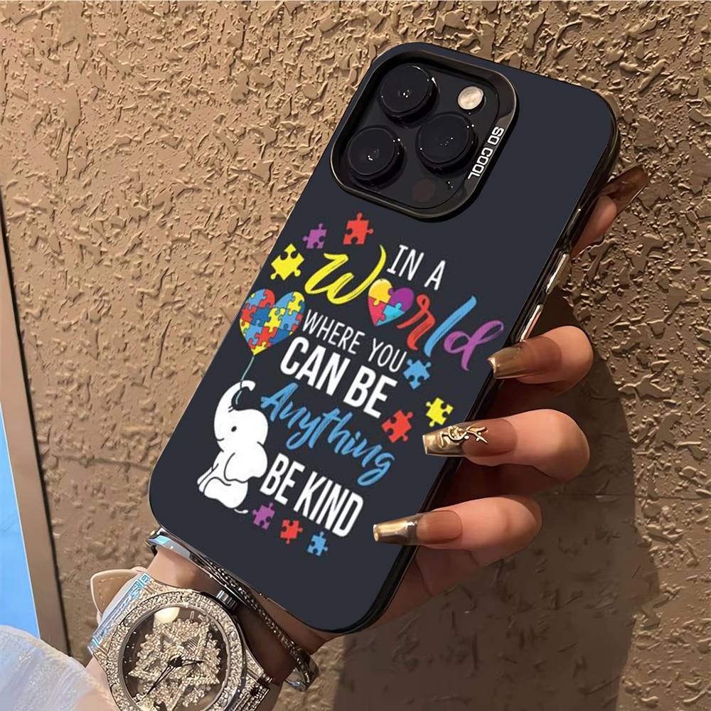 

Autism Support Puzzle Phone Case Phone Case For iPhone 14 16 15 11 12 13 Pro Max Mini Plus Shockproof Cover iPhone15