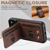 Luxury Faux Leather Card Holder Stand Phone Case Frosted Feel for IPhone 17 Pro Max 16 Plus 15 14 13 12