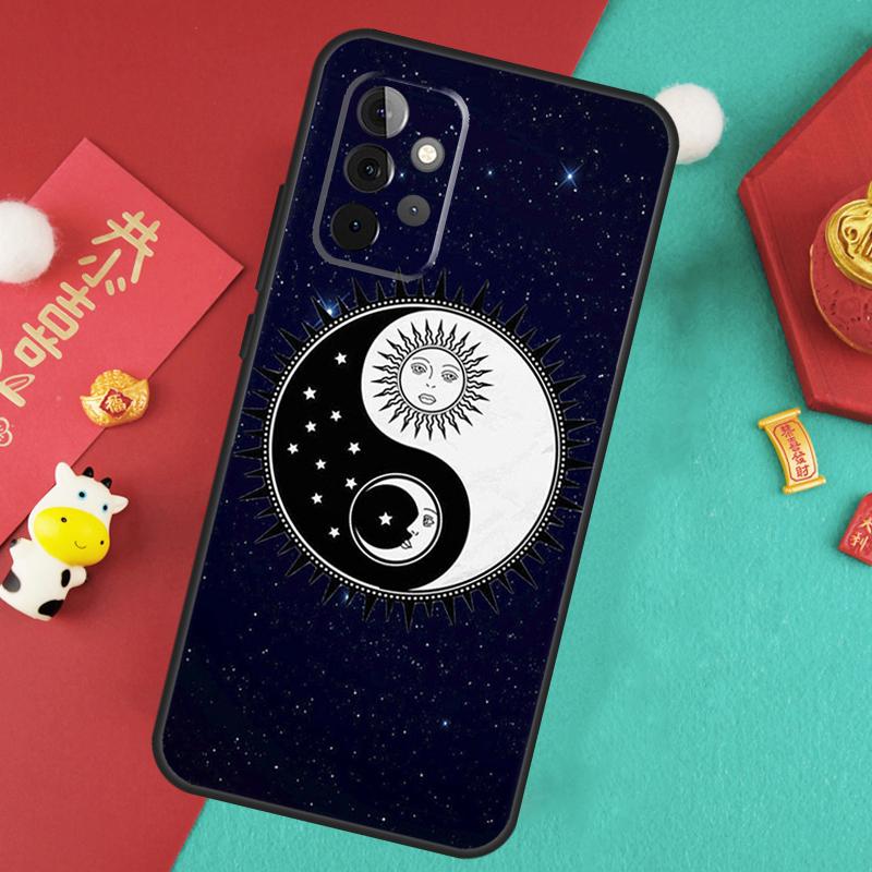 SUN AND MOON Mystic Zodiac Case For Samsung Galaxy A55 A35 A15 A54 A34 A14 A52 A32 A12 A13 A33 A53 A17 A16 A26 A36 A56