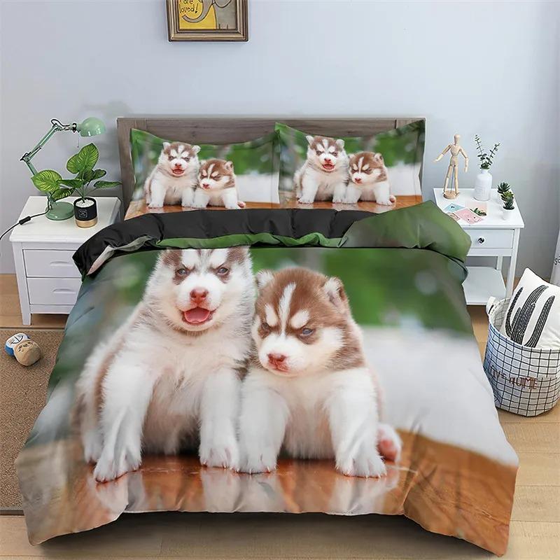 2026 Katzen Bettwäsche Set Haustier Katzen Muster Einzelbett Bettwäsche Set Niedliches Kätzchen Für Polyester Geheimnisvolle Schwarze Katze Kingsize Bettbezug