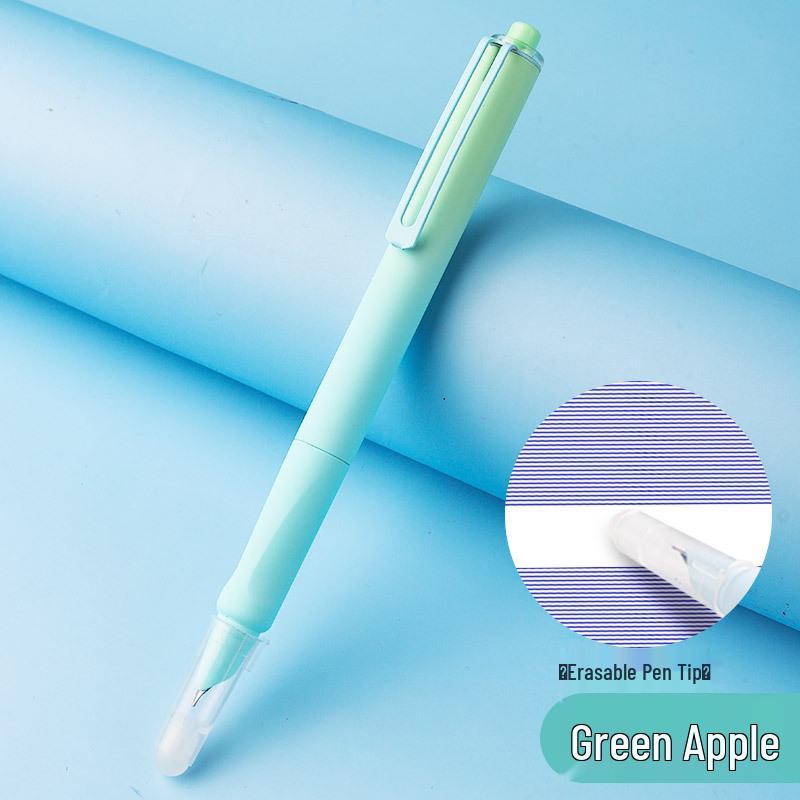 Ergonomic Student Pen with 0.38mm Tip & Replaceable Ink: Ideal for Learning, Calligraphy, and Homework