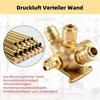 ABBP-Brass 5 Compressed Air Coupling Distributor Wall Socket, Compressed Air Distributor