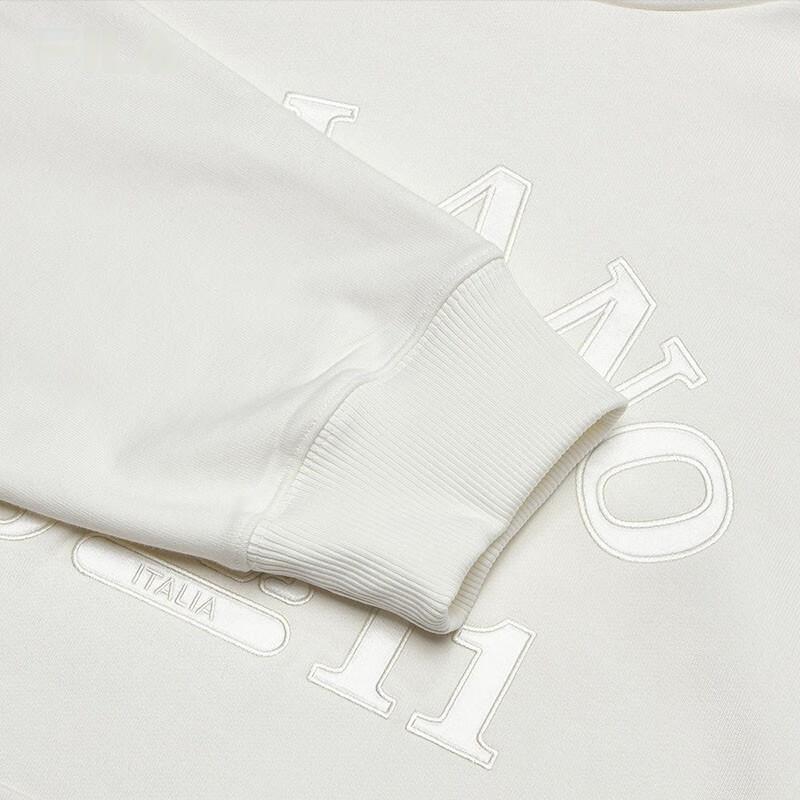 New FILA Sweatshirts Unisex Porcelain White F11U345202F-IV