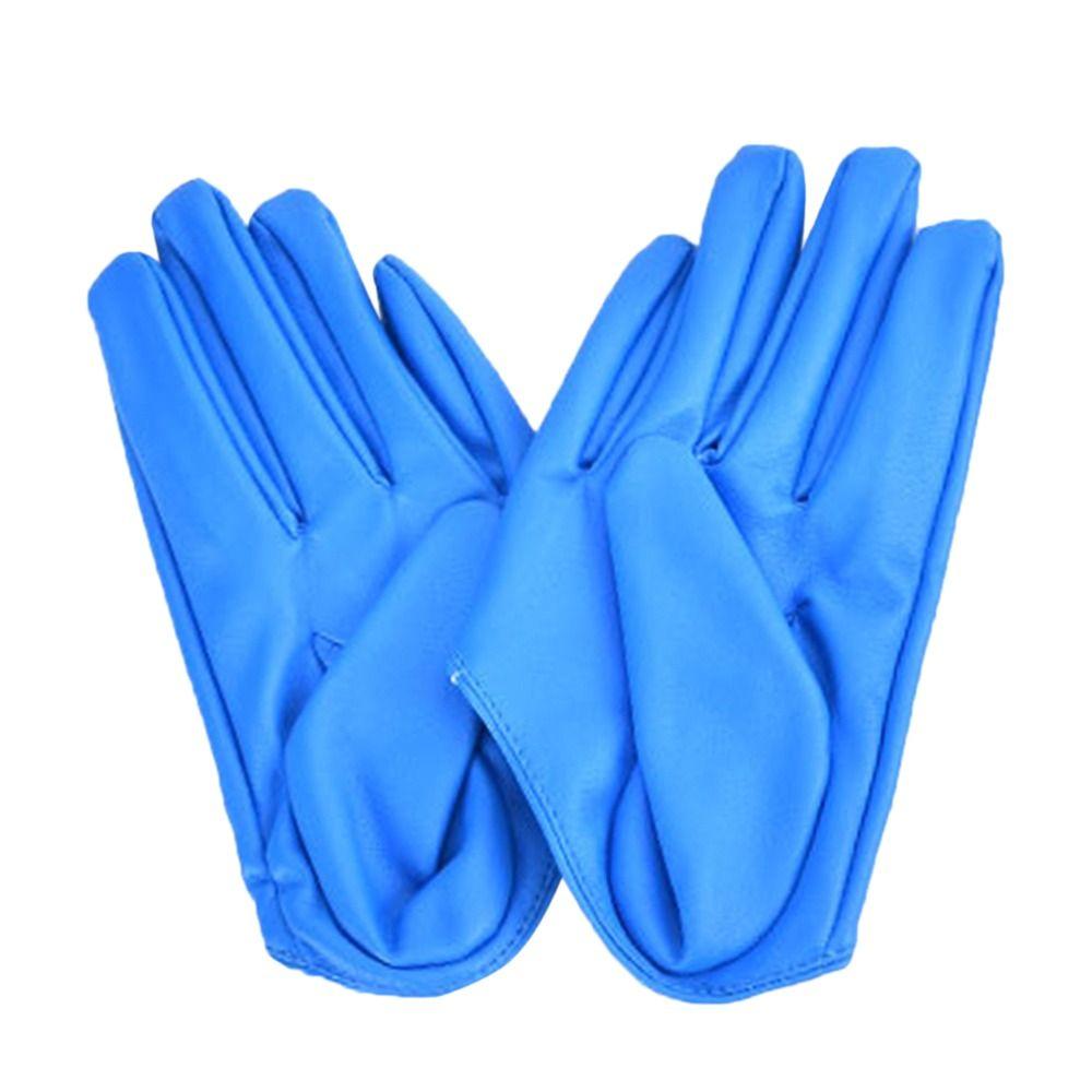 Mittens Women Men Ladys Driving Dress PU Leather Gloves Five Finger Gloves Cosplay  Mittens