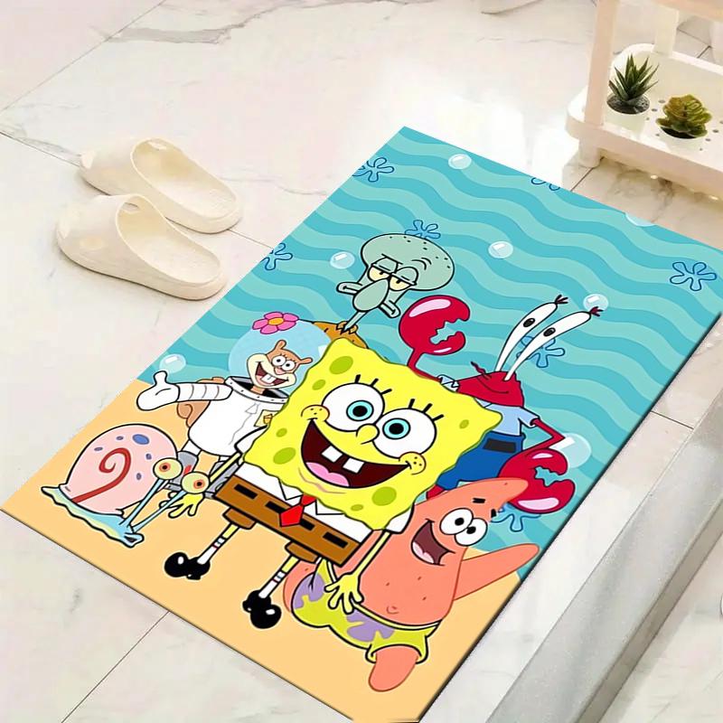 1Pc Spongebob Friends Rug, Office Carpet Indoor Outdoor Doormat, Non-Slip, Comfortable, Living, Christmas Halloween, Xmas Gift El140