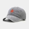 European and American New Maple Leaf Washed Retro Baseball Caps, Men's and Women's Trend Curved Brim Hats, Outdoor Travel Sunscreen Visors