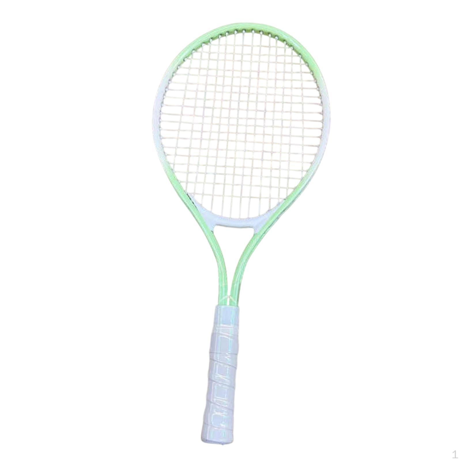 

Легкая теннисная ракетка с ударопрочной конструкцией и нейлоновыми струнами для летнего использования Green White