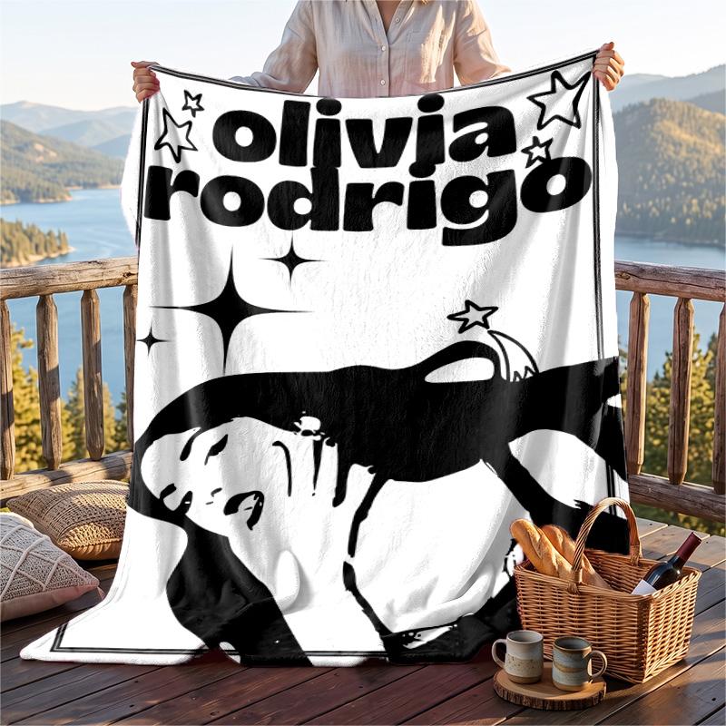 Warm Flannel Throw Blanket,Olivia Rodrigo Lightweight Cozy Blanket For Bed Sofa And Daily Use