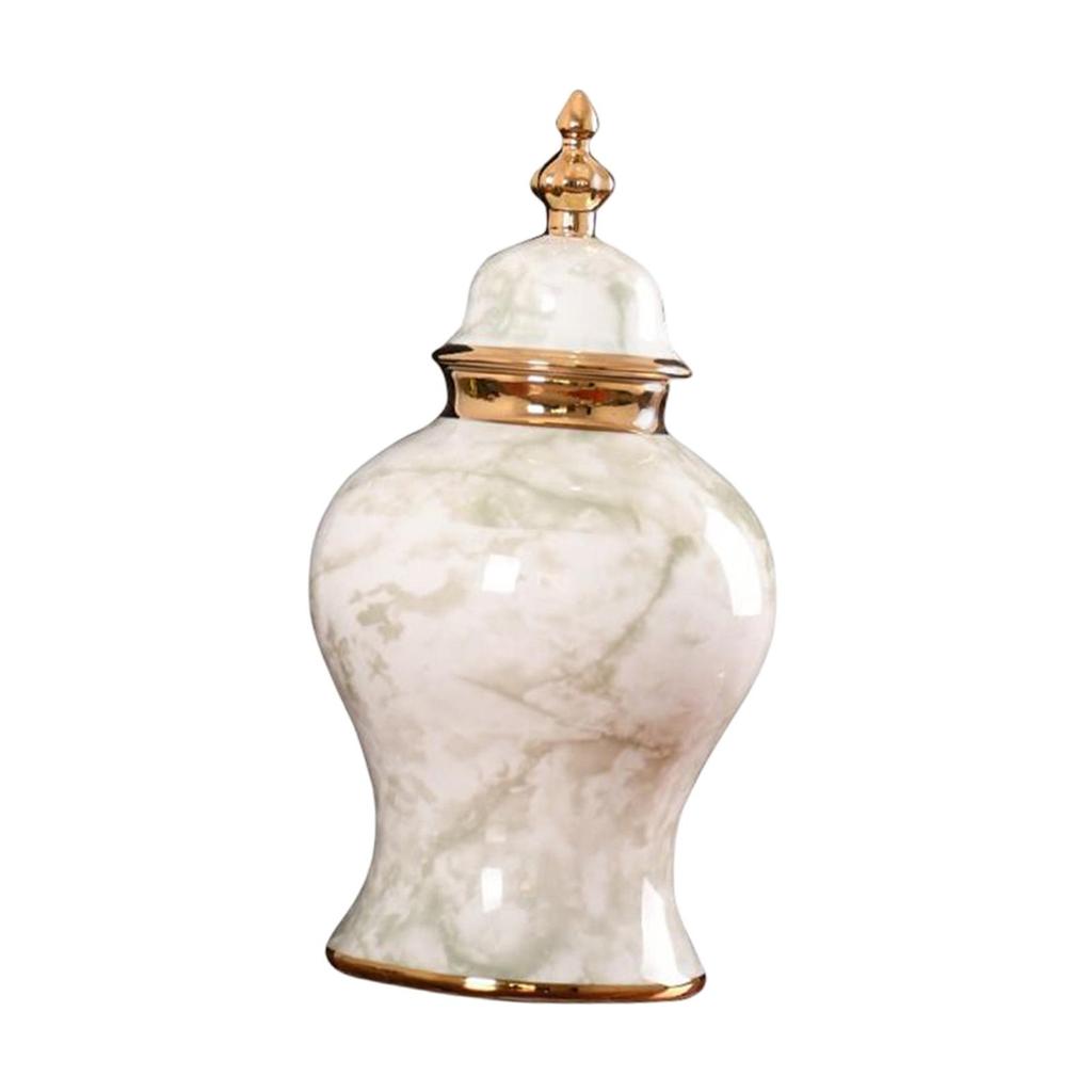 Ceramic Flower Vase Ornament ,Floral Arrangement ,Storage Jar ,Traditional Porcelain Storage for