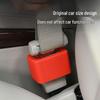 Universal Car Seat Belt Buckle Fixator & Silicone Protective Cover Set