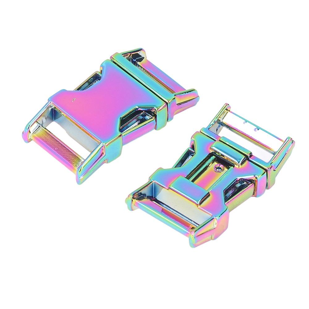 4pcs Wide Application 25x47mm Metal Buckle Zinc Alloy Glossy Finish Quick Release Clip Belt Buckle For DIY Craft