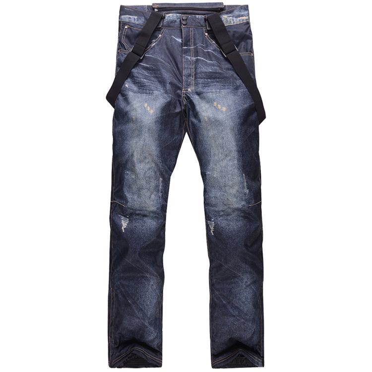 Men's Winter Thickened Denim Ski & Snowboard Pants