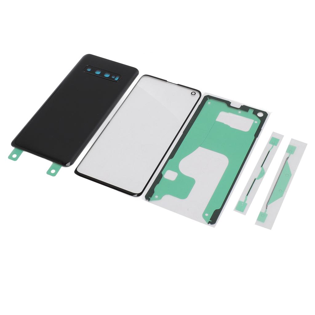Back Glass Cover Replacement Housing Door Front Outer Lens Glass Screen for   S10 Pre Installed Camera Lens Waterproof Adhesive