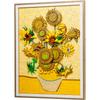 Zonnebloemen 3D Kunst Muurschildering Decoratie Bouwstenen Sets Compatibel Met Legoed Deeltjes Geschikt Voor Kerstcadeaus 31215