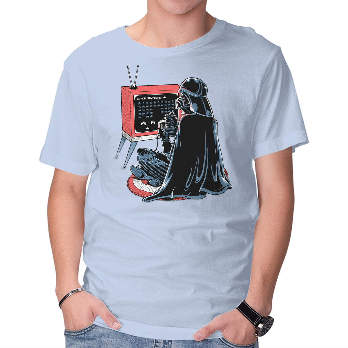 Unisex Crew Neck T-Shirt Playing Nostalgic Graphic Short Sleeve Casual Tee XL