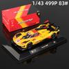 Bburago 1:43 2024 Ferrari 499P #83 Kovový model závodního vozu 24h Le Mans Závodní Diecast Vozidla Hračka