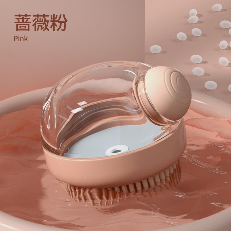 

Pet bathing comb gloves cat massage loose hair combs dog grooming tools mat-breaking brushes dog hair cleaning supplies рожевий