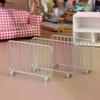 1:12 Dollhouse Simulation Metal Traffic Protective Fence Railing Dollhouse Mini Station Decoration Micro Scene Construction Prop