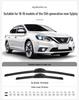 Compatible Rubber Strips for 2019 Dongfeng Nissan Sylphy Wiper Blades, 13th Gen, 16"