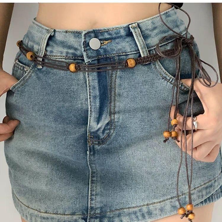 

Женский пояс ручной работы в стиле бохо — универсальный классический стиль для юбок и рубашек