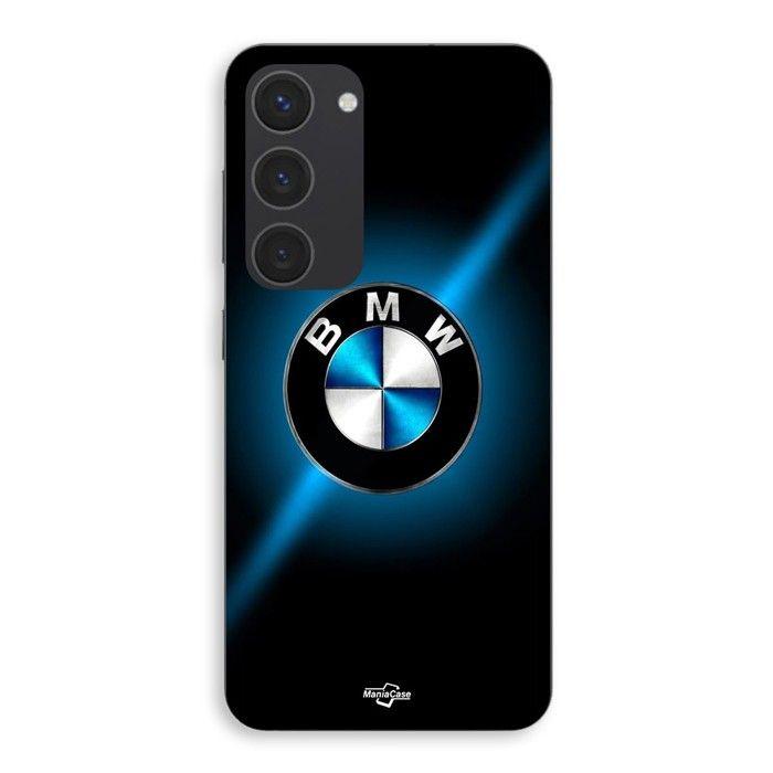 Handyhülle - MANIACASE - Samsung Galaxy S23 - BMW Logo - Silikon - Glänzend schwarz