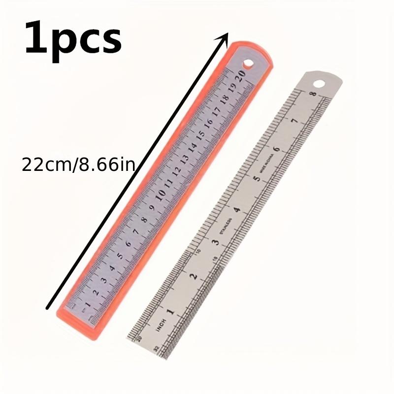 Double-Sided Stainless Steel Rulers Measuring 5.91inch, 7.87inch, and 11.81inch