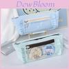 Floral Lace Pen Case With Large Capacity For Students And Office Use