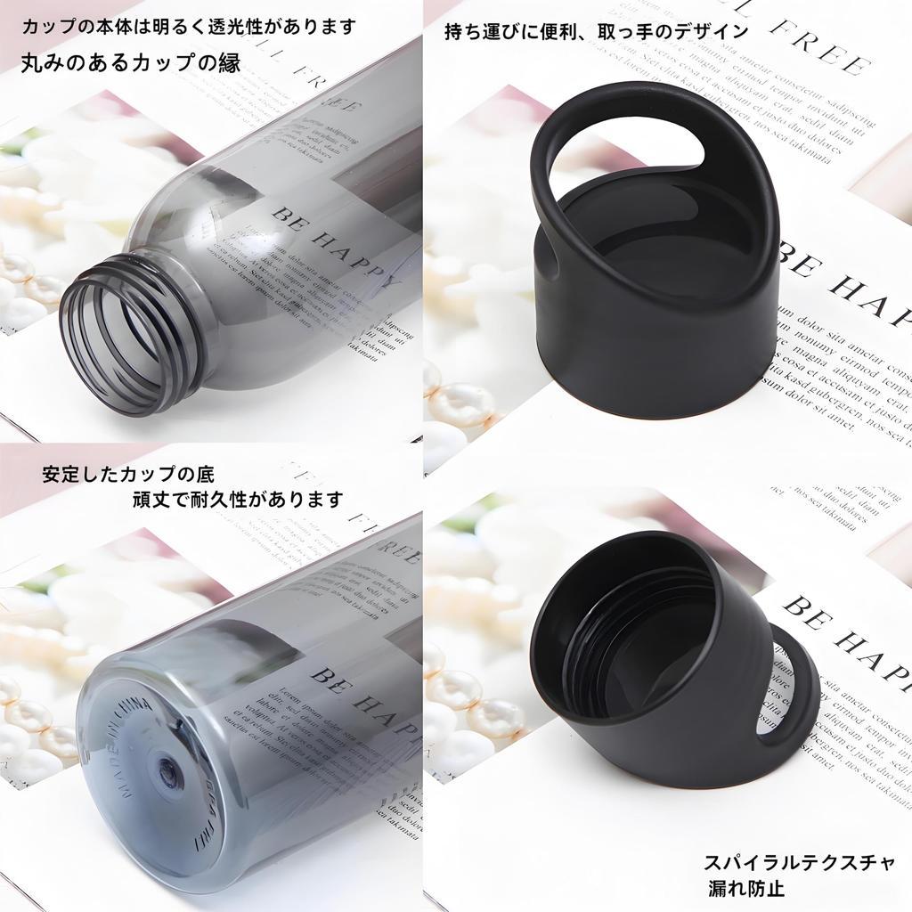 of food contact MYEEDA Water Bottle 650ml Bottle Easy to Wash Water Bottle Transparent Plastic BPA Free Water Bottle with Handle Water for Boys Girls