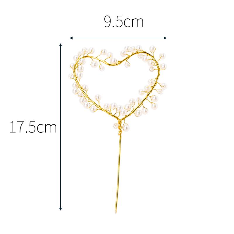 Angel Wing Feather Cake Toppers with Wire Heart String Lights