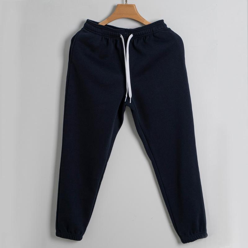 Fleece Sweatpants Sweatpants Men's Autumn and Winter Loose Versatile Tied Feet Cotton Casual Thermal Sweatpants Women