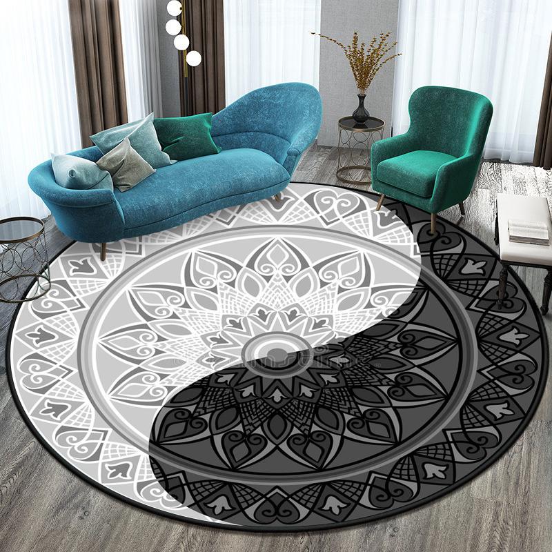 Schéma Tai Chi Bagua Kruhová podložka na koberce Malé koberečky do ložnice Koberec do umývárny Podložka pro domácí mazlíčky