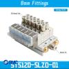 SMC SY5120 SY5120-4LZD-01 SY5120-5LZD-01 SY5120-6LZD-01 Multi-way Combination Manifold Pneumatic Solenoid Valve Control