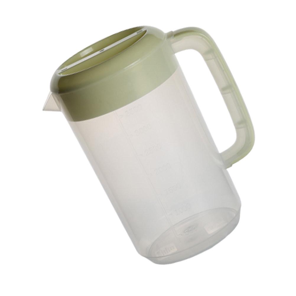 

Large Capacity Water Pitcher with Lid Cold Resistant Heat Resistant Plastic Beverage Jug for Milk Tea Juice Serving 2500Ml