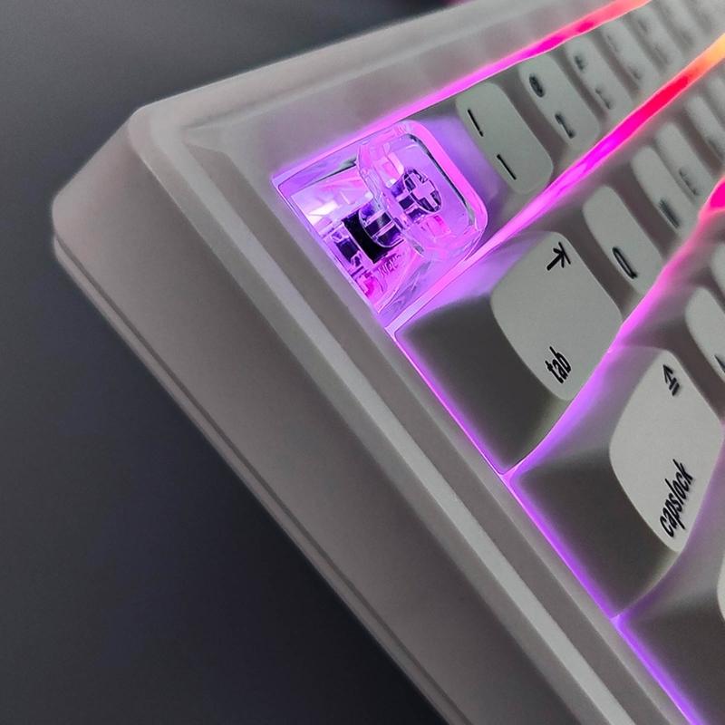 10Pcs Transparent PC Keycaps XDA Height 1U 1X Mechanical keyboard Keycaps Blank Backlit Keycaps For Cherry Switch
