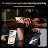 Für Samsung Galaxy Z Flip8 5G Luxuriöses PU-Leder 360° Schwenkbare Halterung Magnetische Gehärtetes Glas Frontfolie Für Magsafe Handyhülle