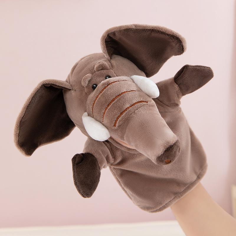 Hand Puppet Toy Animal Hand Soothing Doll Show Lion Can Open Mouth Animal Doll Kindergarten Lecture Props