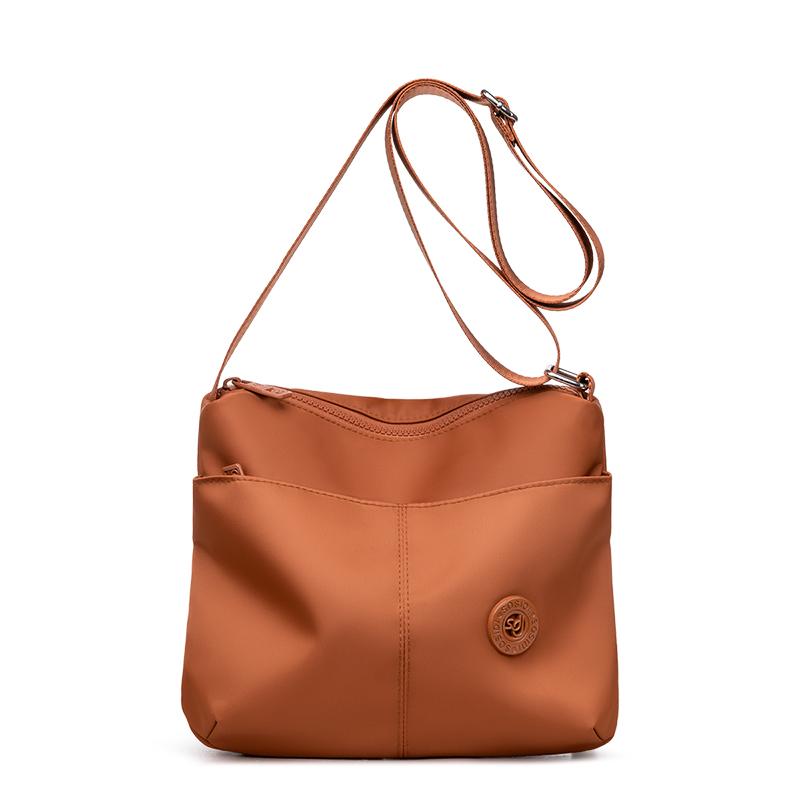 Borsa a Spalla da Donna di Grande Capacità Leggera Repellente all'Acqua in Nylon Borsa a Tracolla