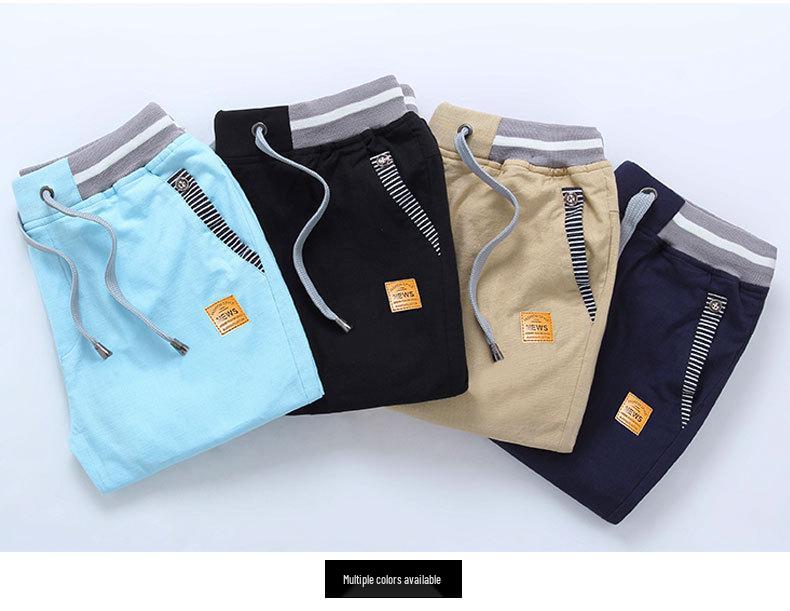 Men's Cotton Linen Breathable Workwear Shorts - Casual Summer Five-Point Mid-Length Beach Pants