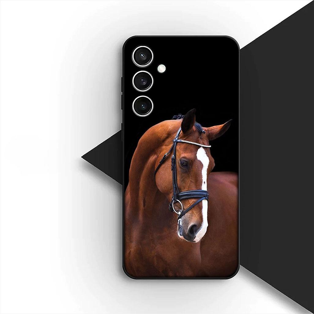 

Чехол для Samsung Galaxy S10 S8 S9 Plus A33 A34 A31 70 A71 A72 Note 20 9 8 S10E Кейс Чехол для телефона Обои с дикой лошадью Galaxy A34 5G