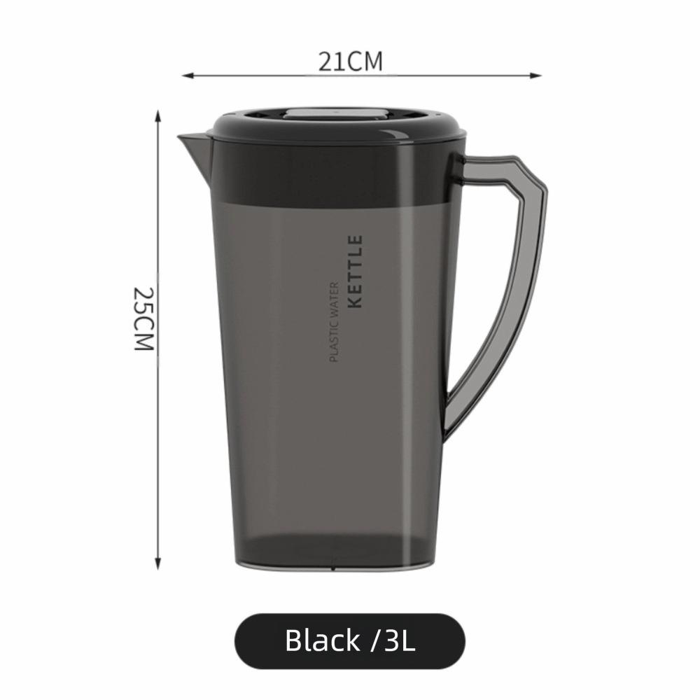 New 1.3/2.2/3L Cold Water Kettle Large Capacity Plastic Juice Jug with Cup Heat Resistant Fall-resistant Pitcher Drinkware
