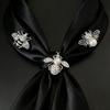 French diamond-encrusted woven glass pearl necklace DIY bee versatile collarbone chain fashion temperament small fragrant style jewelry