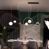 Nordic Black Chandelier for Dining Room Kitchen Home Decor Loft Suspension Pendant Lamps House Lighting lusters luminaires