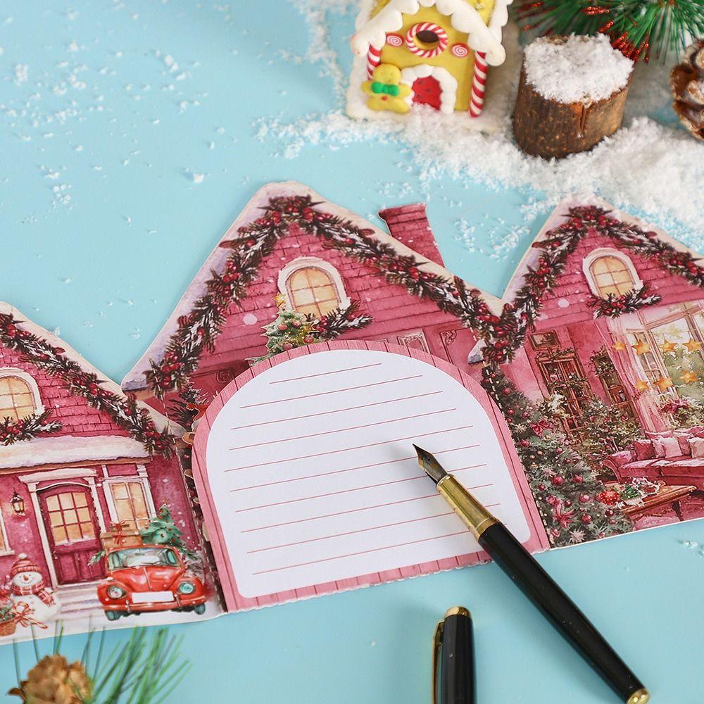 3D Cartoon Christmas Greeting Cards Multicolor 3D Christmas Card  Christmas Season