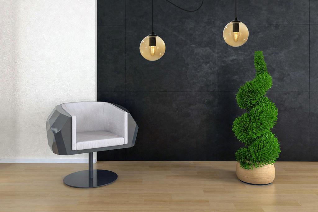 LED GLASS BALL SPIDER CEILING HANGING LAMP