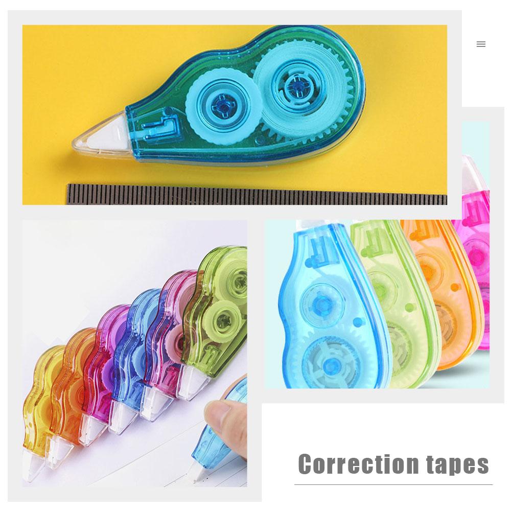 12 Pieces Decoration Positive Learning White Portable Cute School Supplies Art Student Tools Corrector Writing