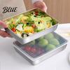 Dishwasher Safe Food Box with Stainless Casserole Steel Dispenser Rectangular Pan Multipurpose Arc-shaped Handle Portable Picnic Large Capacity