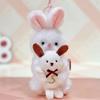 Hug me teddy bear doll keychain rabbit puppy cat