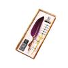 Colored Quill Gift Box Student Birthday Gift Pen Set Gold Dipped Pen Base